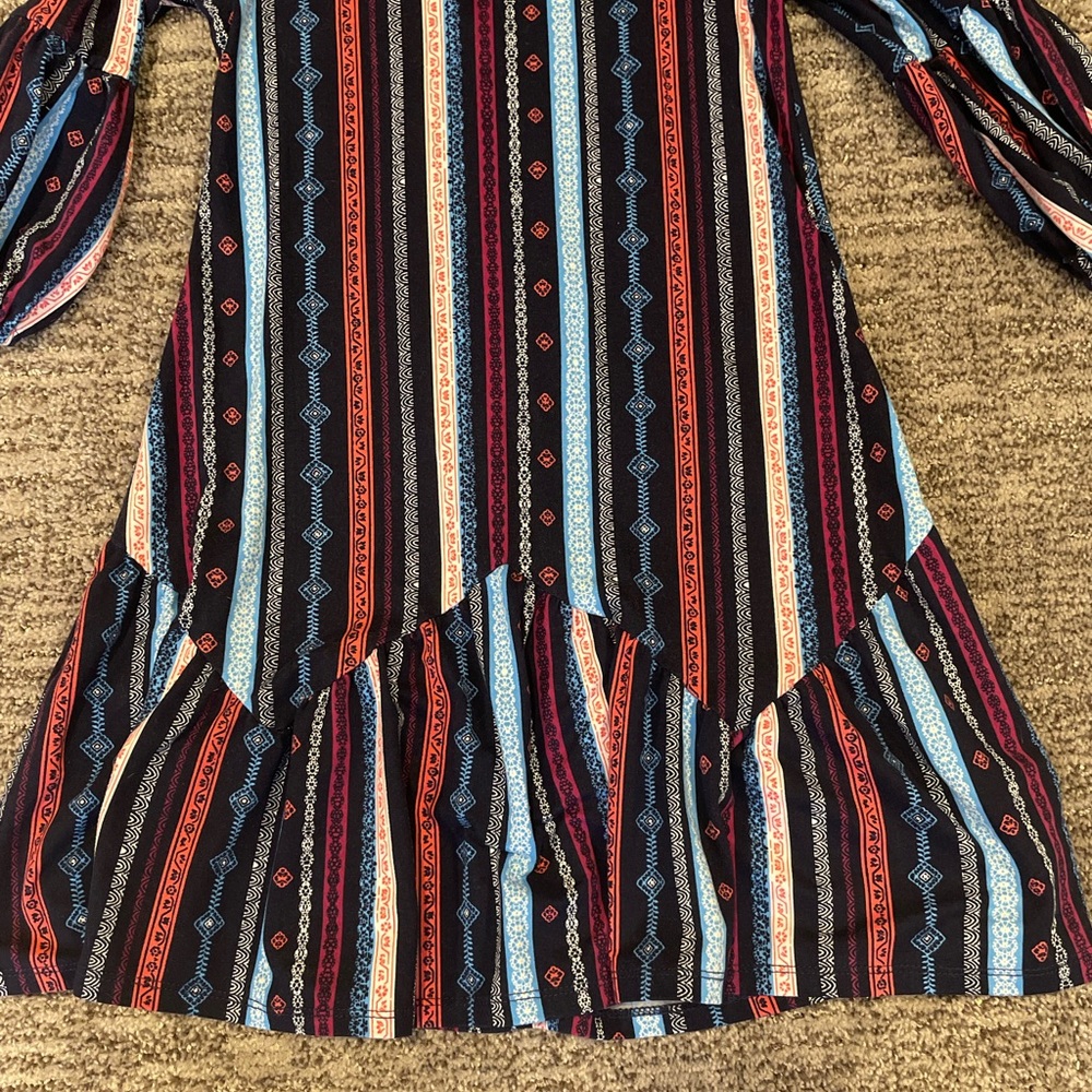 Multi-Colored L/S Dress - Picture 5 of 10